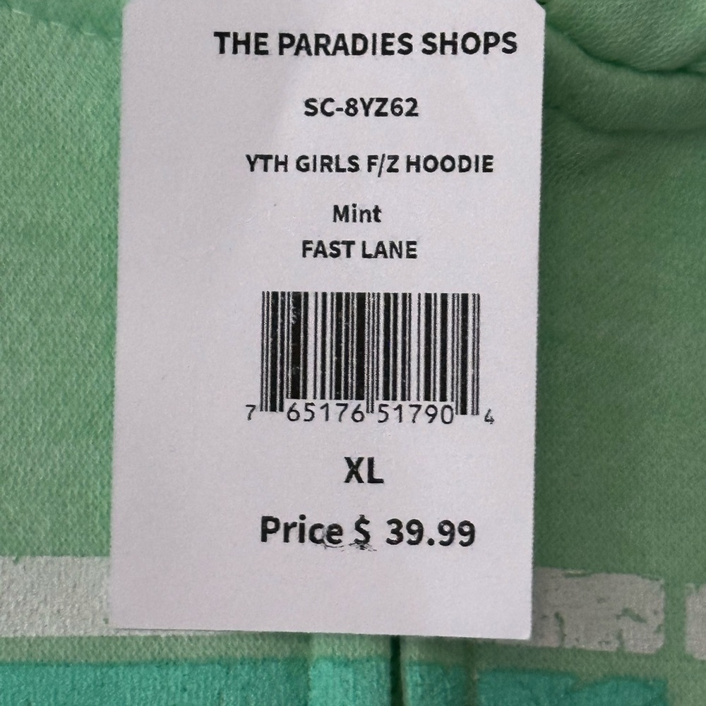 Salt Creek Apparel Girls Size L Green Zip Up Jacket Spokane Washington NWT PNW - Picture 5 of 6